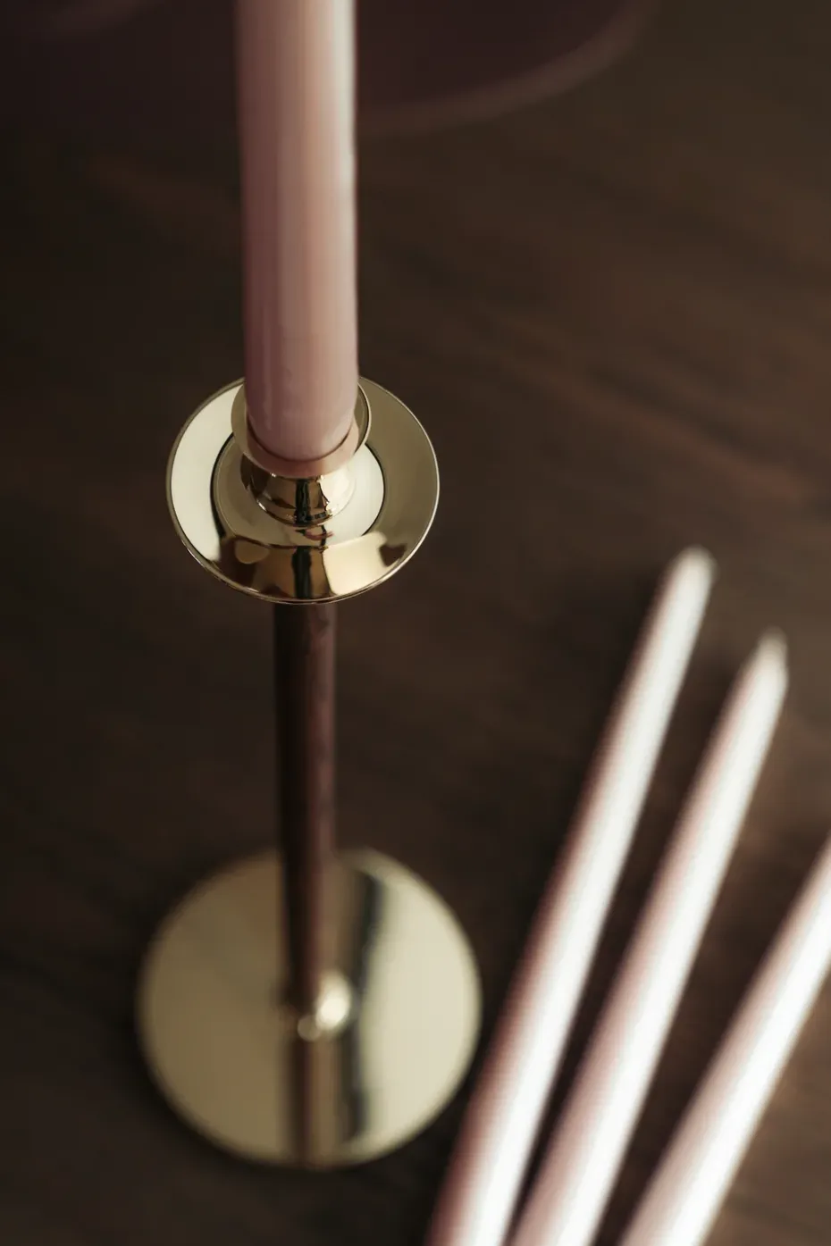 Herrgårdsljus candles 30 cm 6-pack , Dusty pink pearl