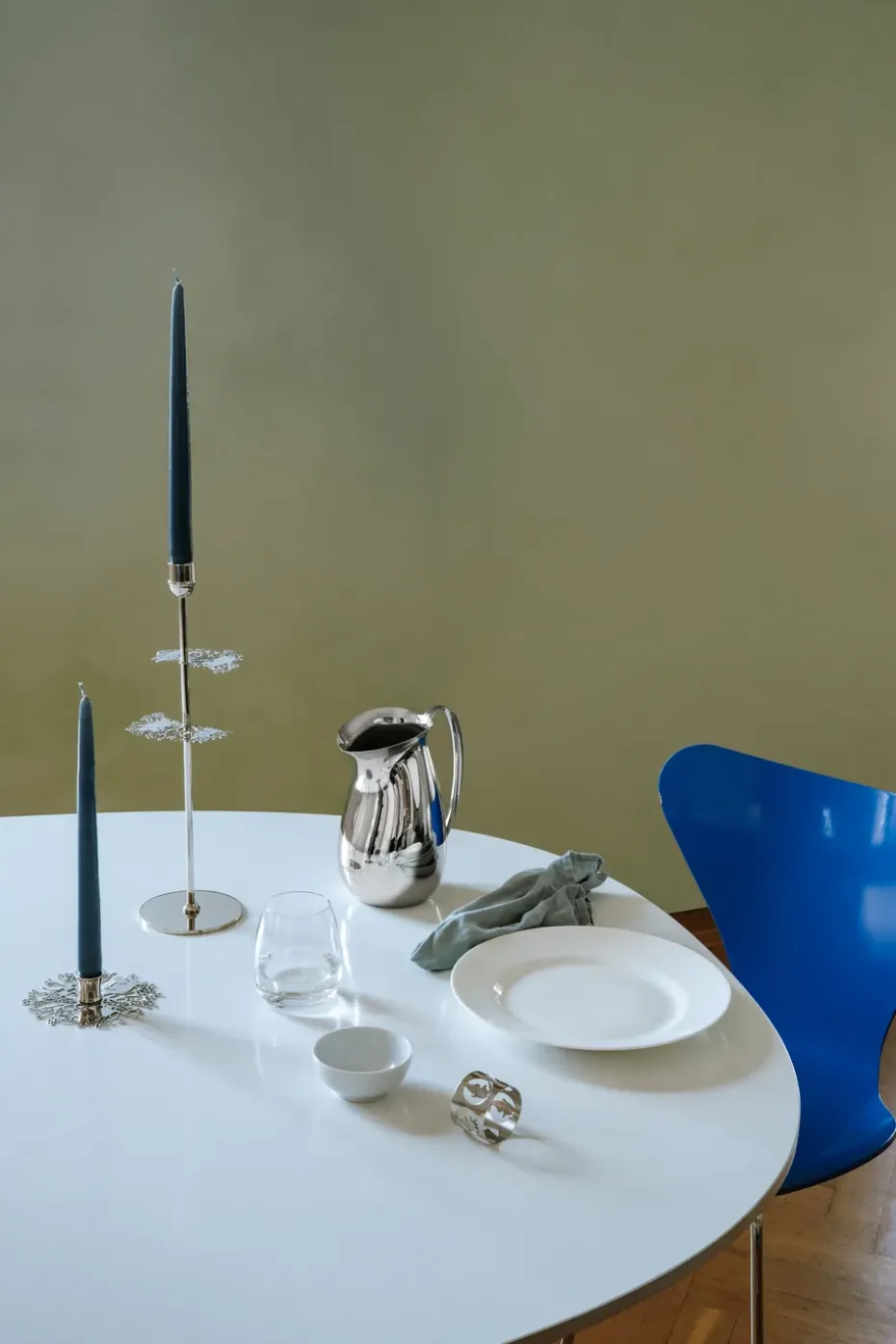 Hilke X Moomin No.2 candle holder, Nickel-plated brass