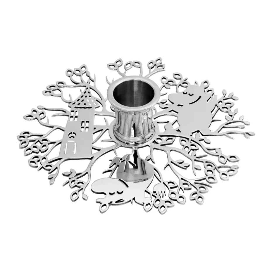 Hilke X Moomin No.1 candle holder, Nickel-plated brass
