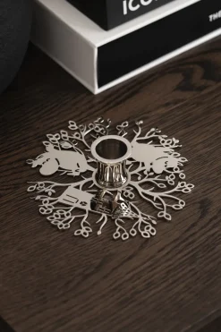 Hilke X Moomin No.1 candle holder, Nickel-plated brass