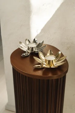 Hilke X Mumin Little My candle holder, Nickel-plated brass