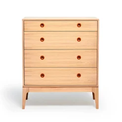 Höllviken chest of drawers, oak white pigmented, 4 drawers