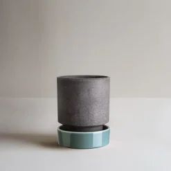 Hoff pot, Ø18 cm, Raw Grey-Misty Blue