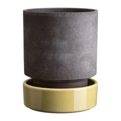 Hoff pot, Ø16 cm, Raw Grey-Pale Yellow