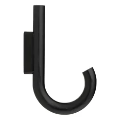 Hook hook 19 cm, Black stained oak-black