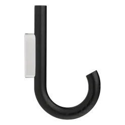 Hook hook 19 cm, Black stained oak-chrome