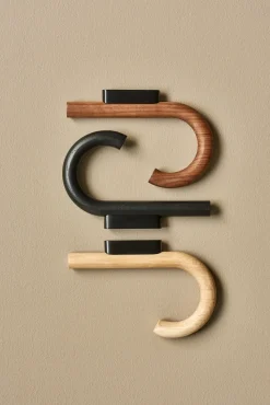 Hook hook 19 cm, Oak-black