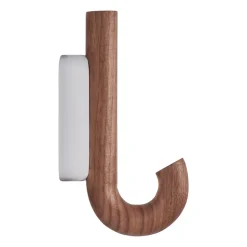 Hook hook mini 13.3 cm, Walnut-Chrome