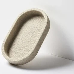 Humdakin Sandstone oval tray 15x25 cm, Natural