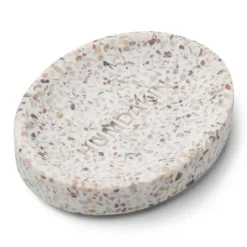 Humdakin Terrazzo soap dish10x13 cm, White-brown