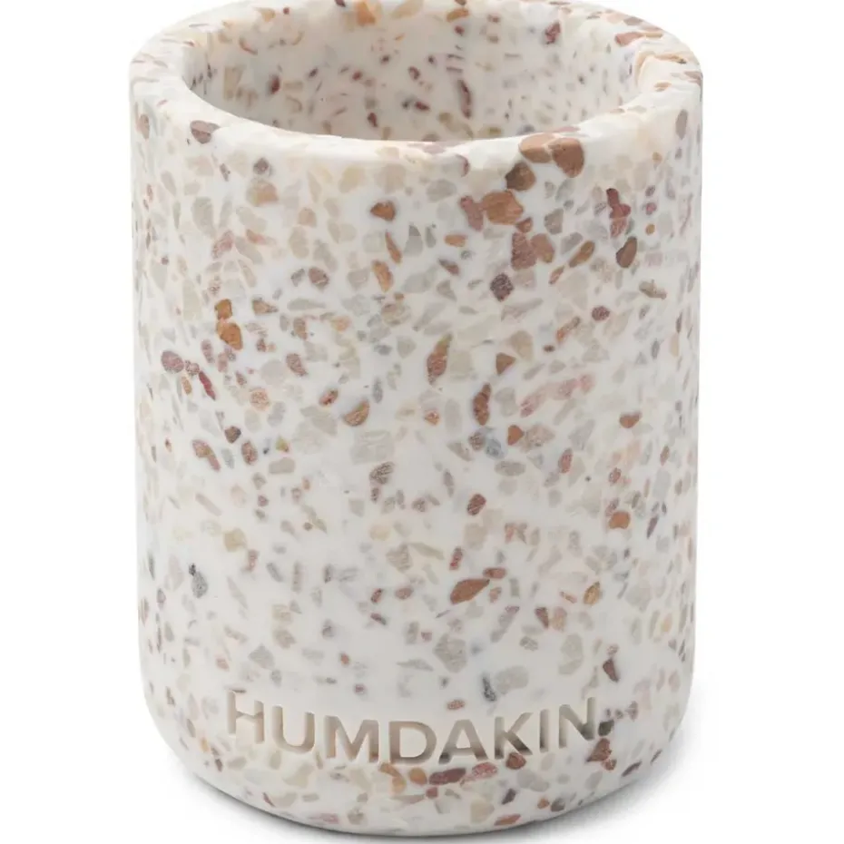 Humdakin Terrazzo tooth brush mug 10 cm, White-brown