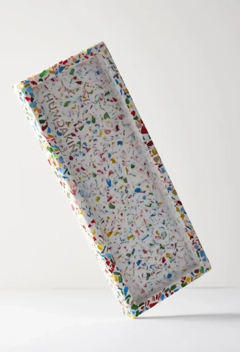 Humdakin Terrazzo tray 10x25 cm, Rainbow