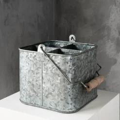 Humdakin zink bucket storage box, 25x25 cm