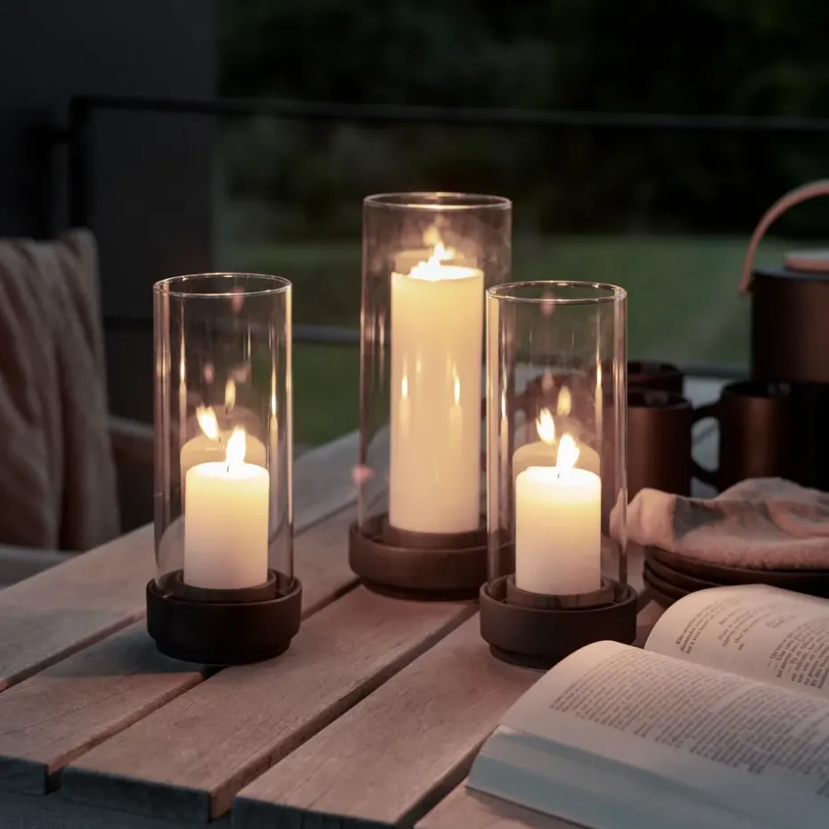 Hurricane lantern black, Small