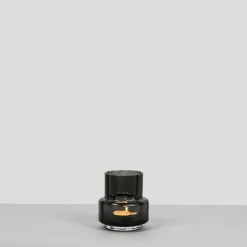Hurricane reflections tealight no 25, Smoked Grey