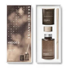 HYGGE scented candle & reed diffusers, 65 g + 100 ml