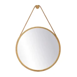 I3 Mossø wall mirror, Oak nature lacquered Ø60 cm