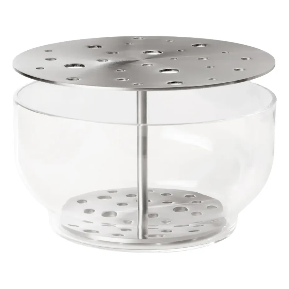 Ikebana vase stainless steel, Large