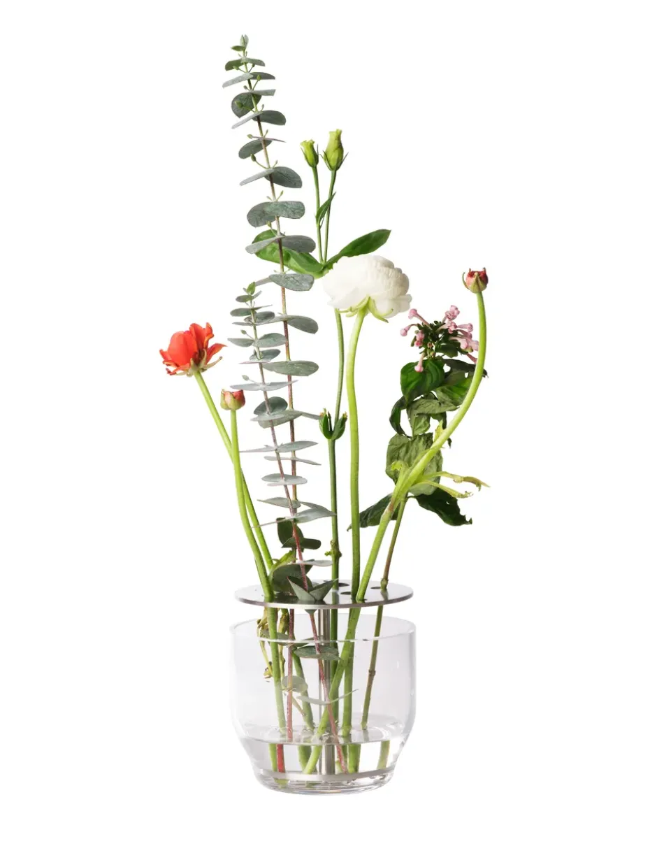 Ikebana vase stainless steel, Small