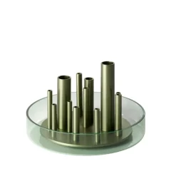 Ikeru vase Forest green, low