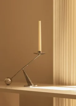 Interconnect candlestick 42,5 cm, Stainless steel