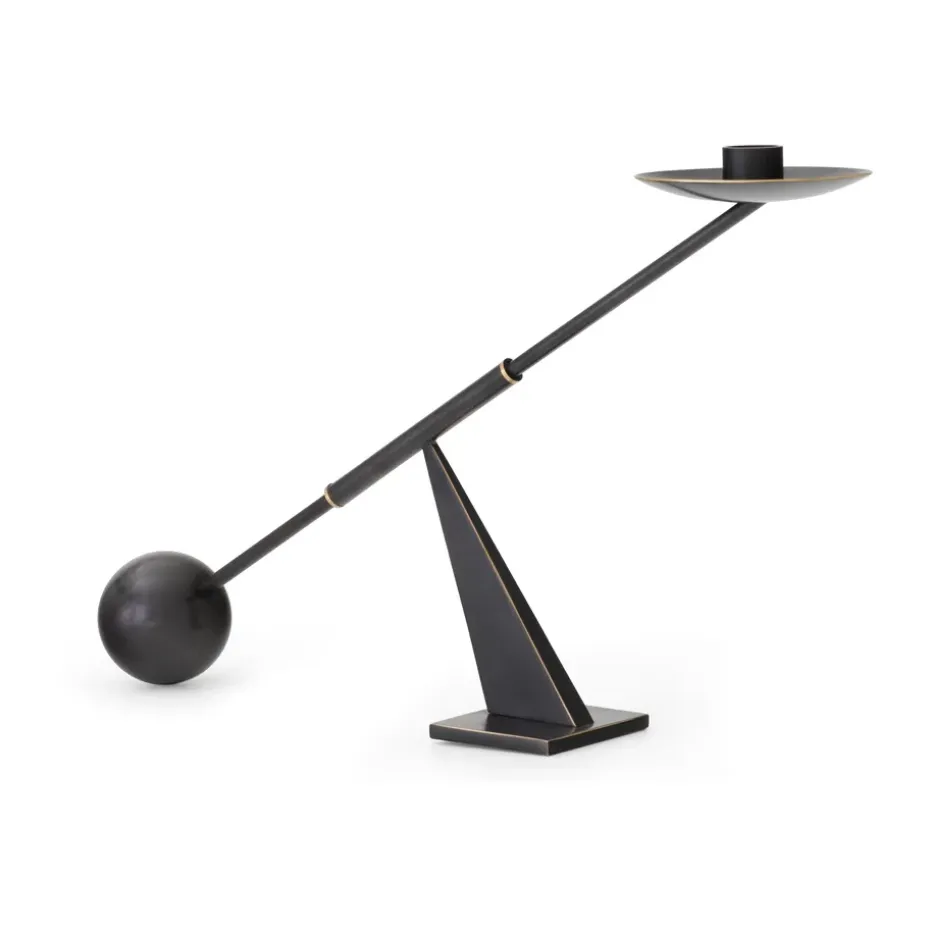 Interconnect candlestick 42,5 cm, Black