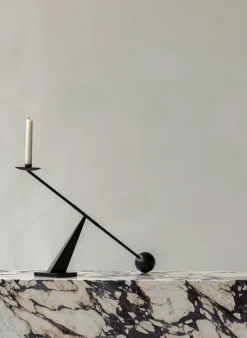 Interconnect candlestick 70 cm, Black
