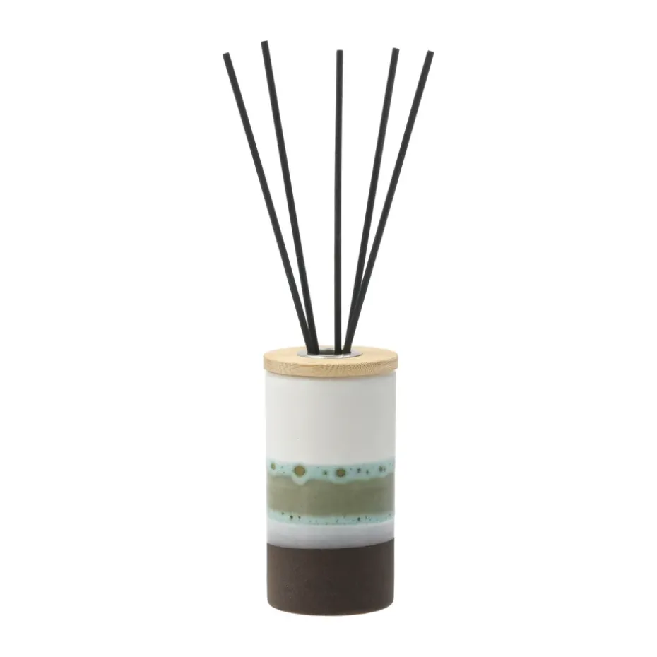 Iris fragrance oil 5.5x10.5 cm, White-green-Orchid vanilla