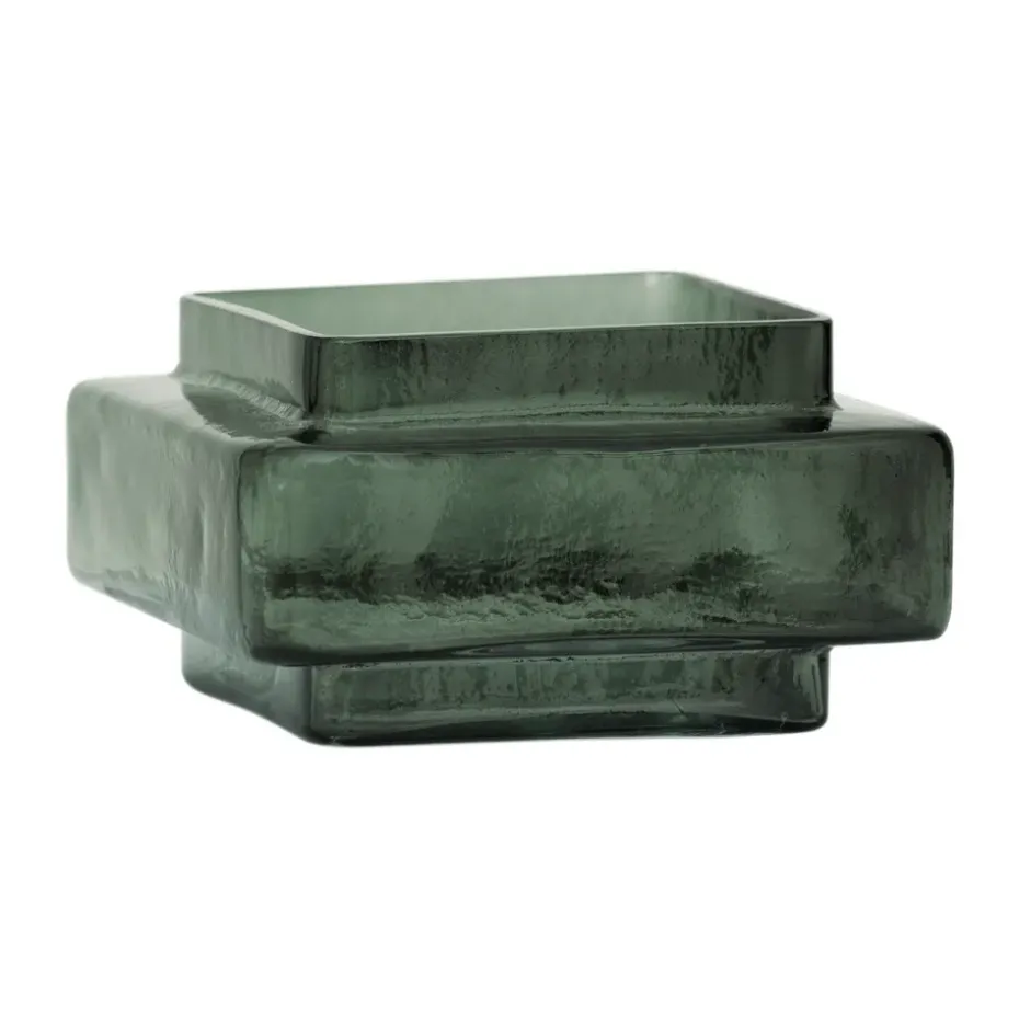 Isla tealight holder Ø12 cm, Laurel-blue green