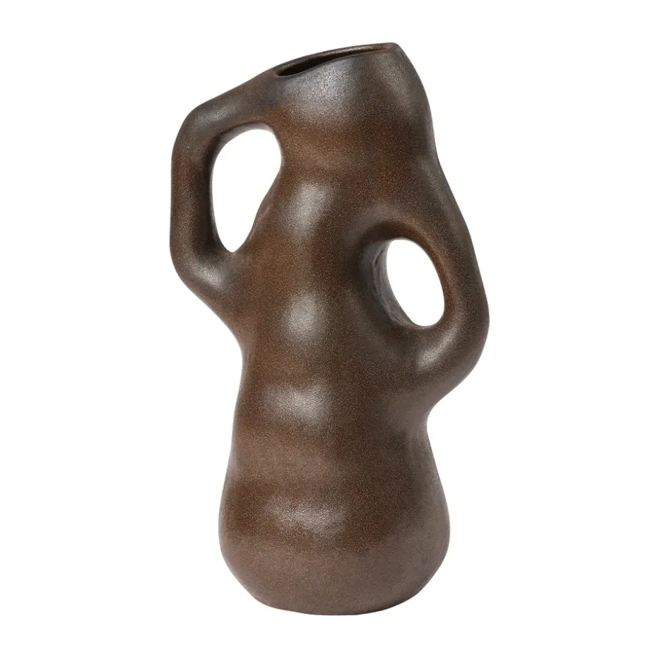 Isolde vase 35 cm, Antique brown