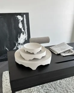 Iwa decorative tray, Birch, Ø43