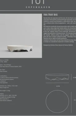 Iwa decorative tray, Birch, Ø43