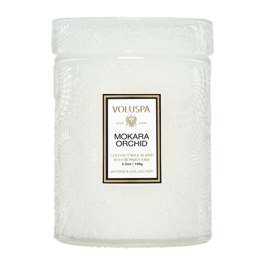 Japonica scented in glass jar 50 hours, Mokara Orchid