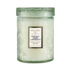 Japonica scented in glass jar 50 hours, french cade & lavender
