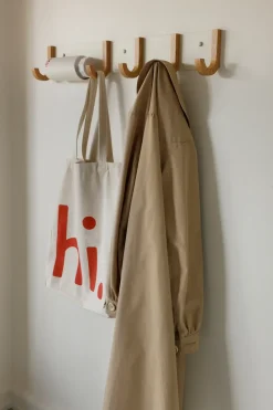 Jay clothing rack 5 hooks, Creamweiss-ek