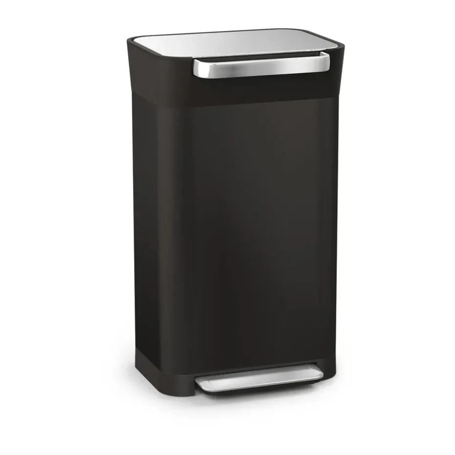 Joseph Joseph Titan trash compactor pedal bin 30 L, Carbon black