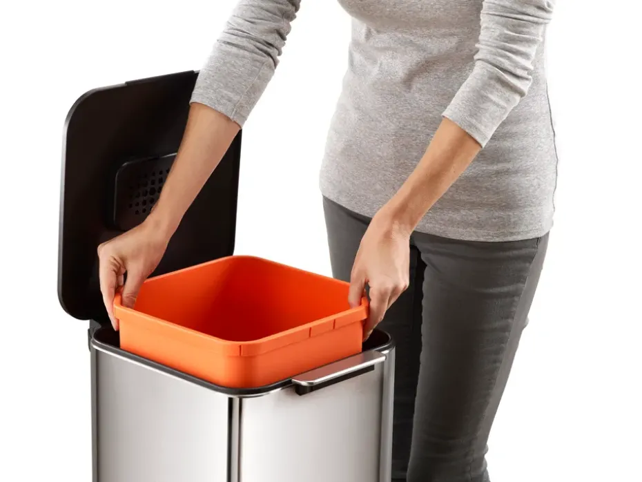 Joseph Joseph Totem Compact trash bin 40 L, Stainless steel