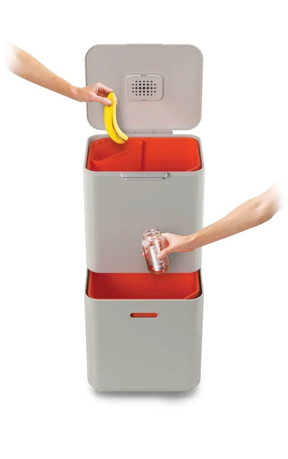Joseph Joseph Totem Max trash bin 60 L, Stone