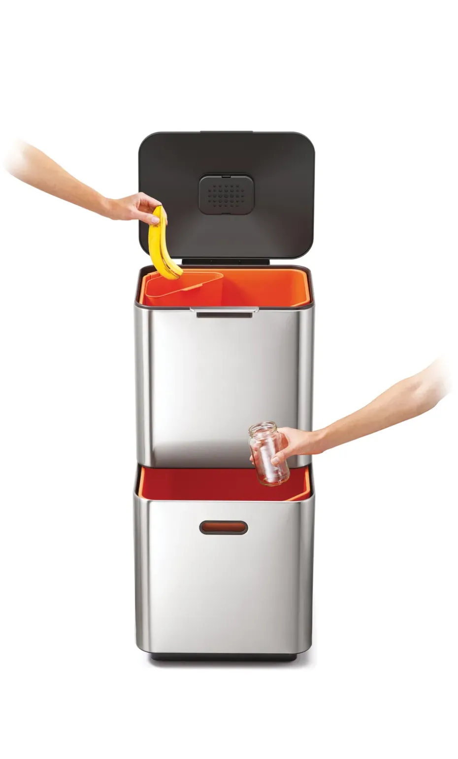 Joseph Joseph Totem Max trash bin 60 L, Stainless steel