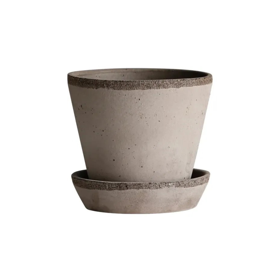 Julie flower pot Ø10 cm, grey