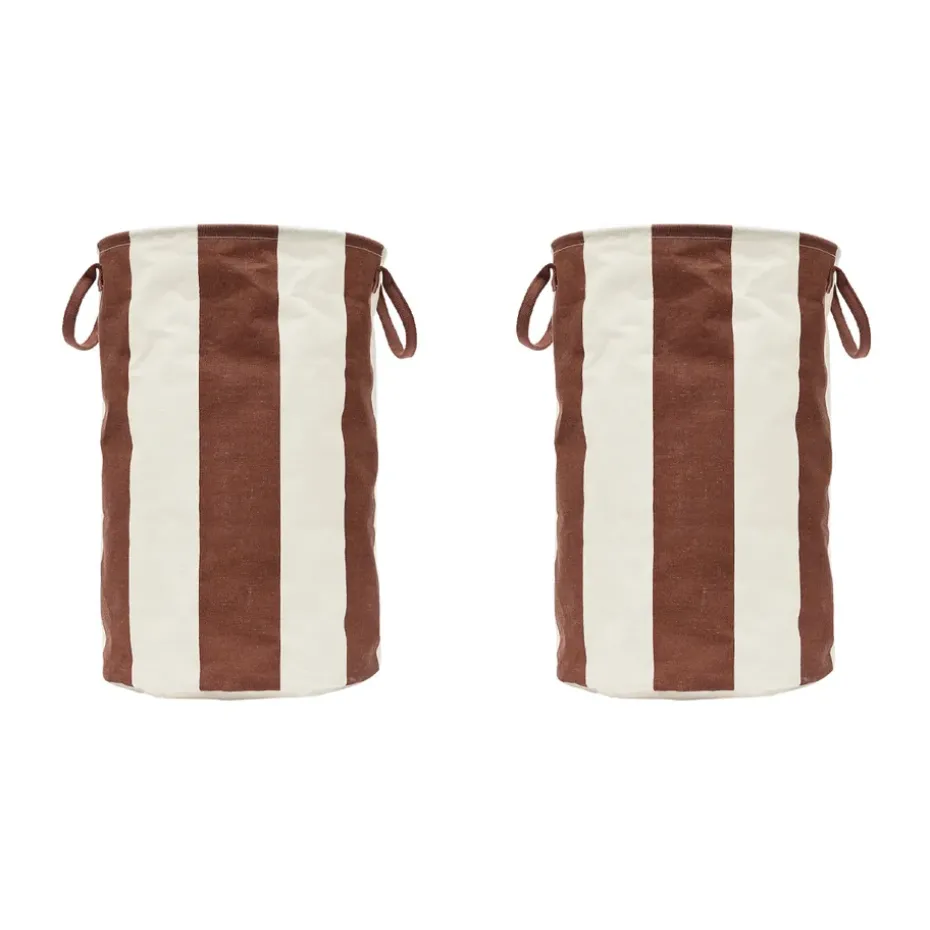 Kara storage basket large Ø38x54 cm, Nutmeg