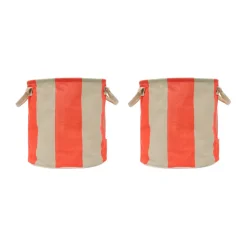 Kara storage basket medium Ø32x32 cm 2-pack, Cherry Red