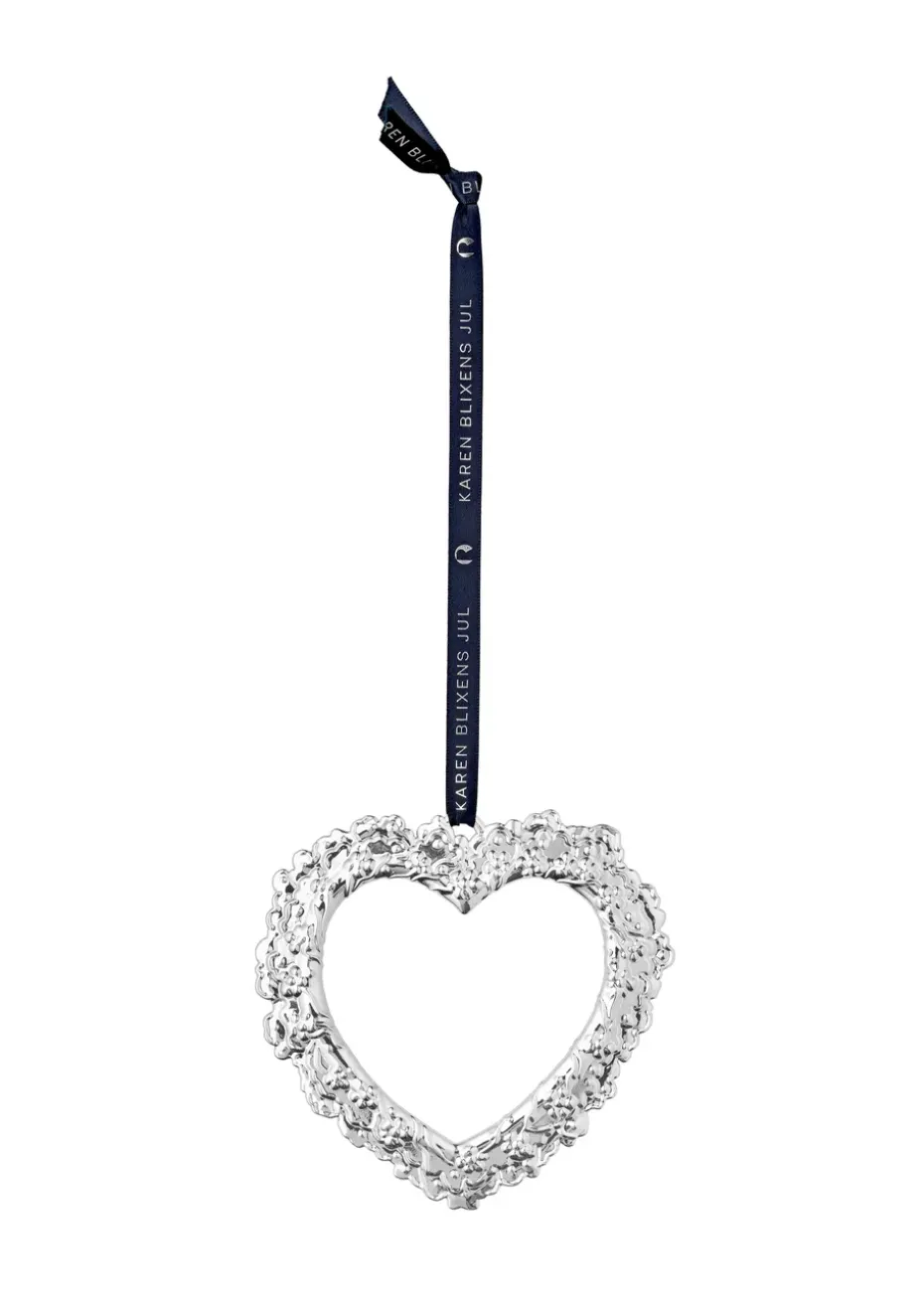 Karen Blixen window decoration Flower heart, Silver