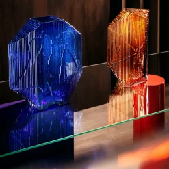Kartta glass sculpture 33 cm, copper