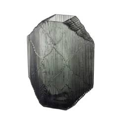 Kartta glass sculpture 33.5 cm, dark grey