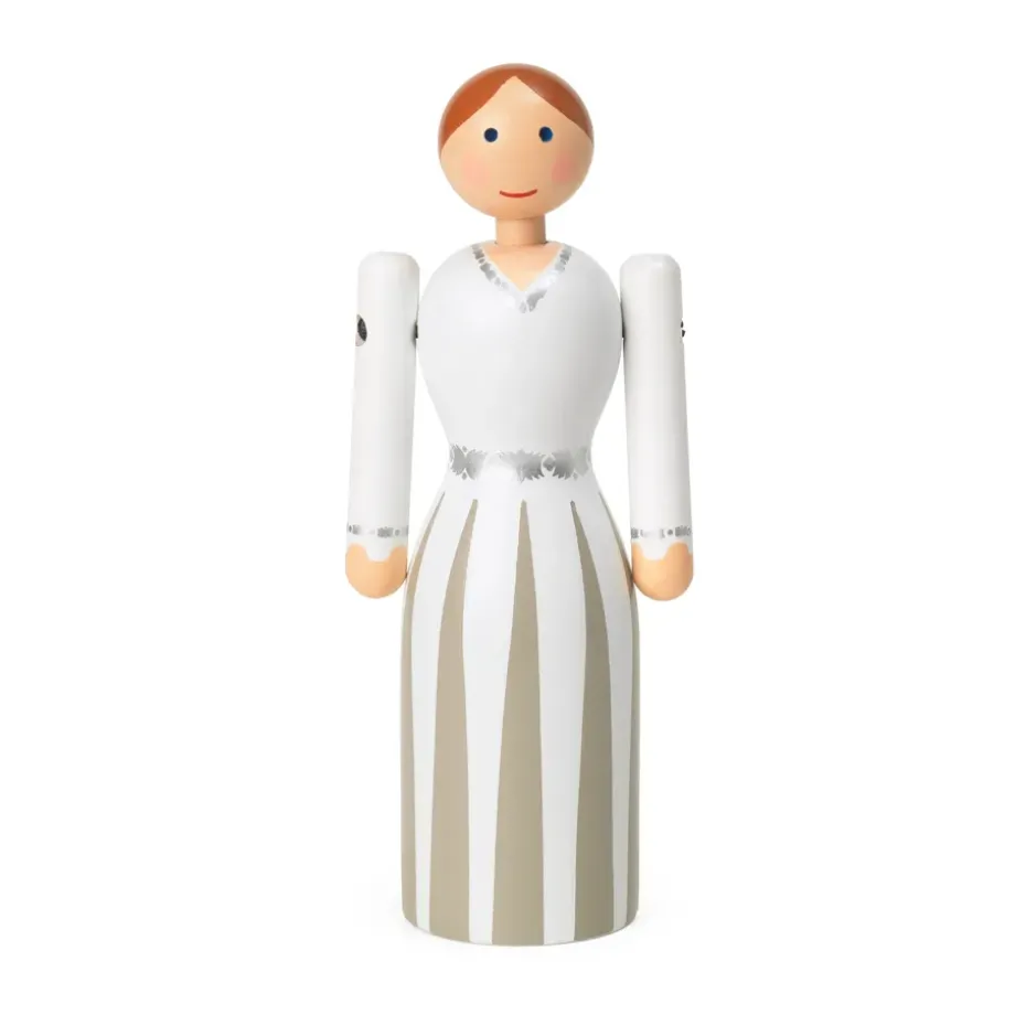 Kay Bojesen bride, Blue-black-white, 12 cm