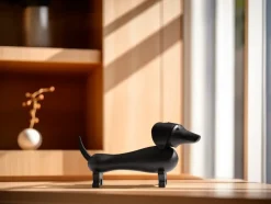 Kay Bojesen dog 18,5 cm, Dark stained oak