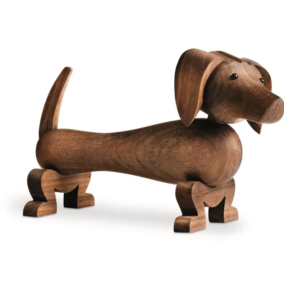 Kay Bojesen dog 18,5 cm, Walnut