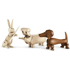 Kay Bojesen dog 18,5 cm, Walnut