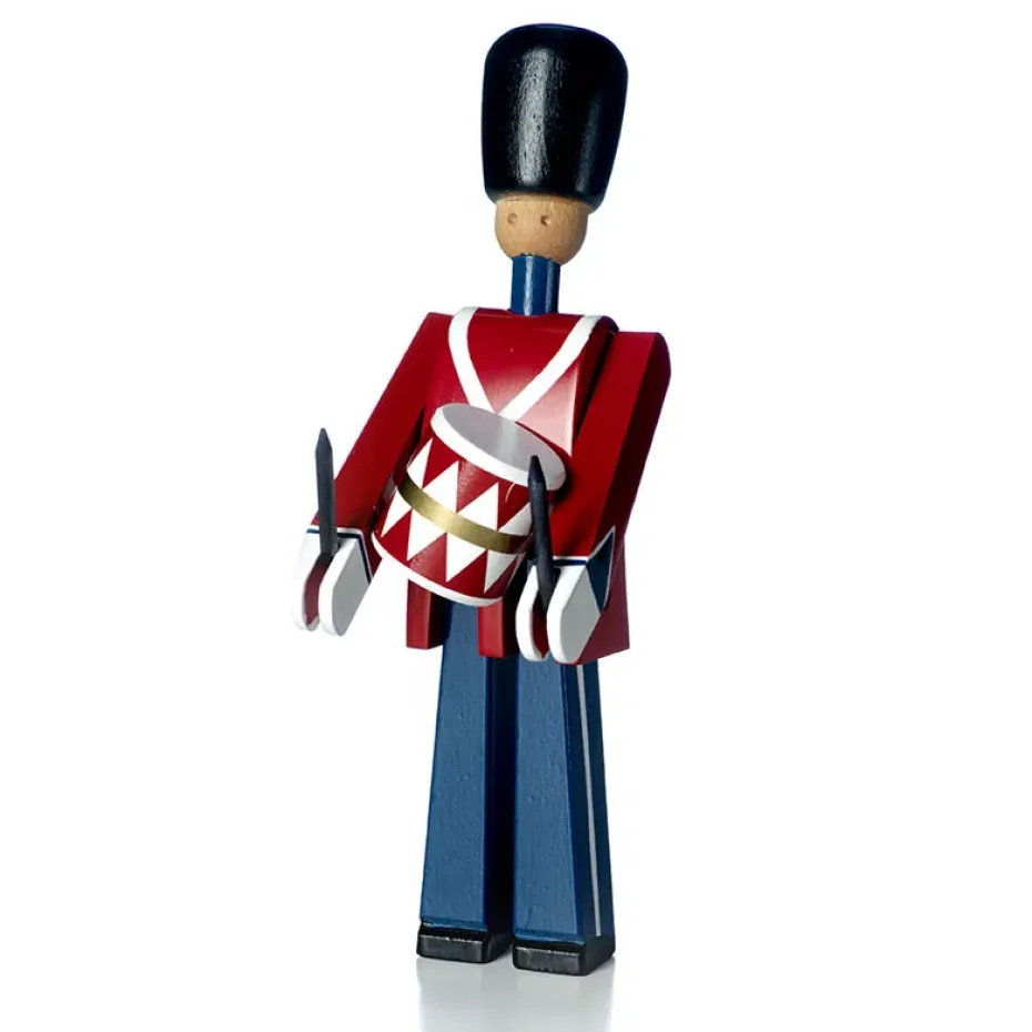 Kay Bojesen drummer, red-blue